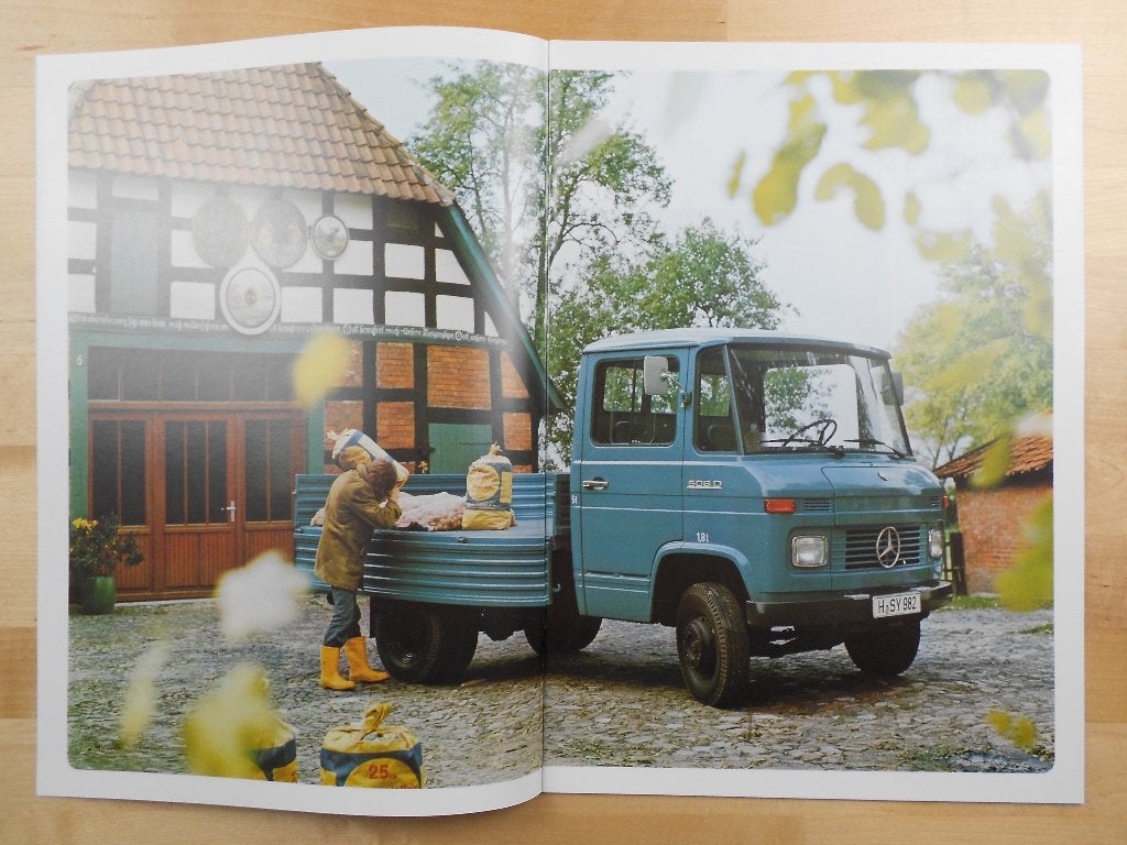 Mercedes 407 409 508 608 Brochure 1977 - 407D 508D 608D, Boeken, Zo goed als nieuw, Mercedes-Benz, Mercedes, Ophalen of Verzenden