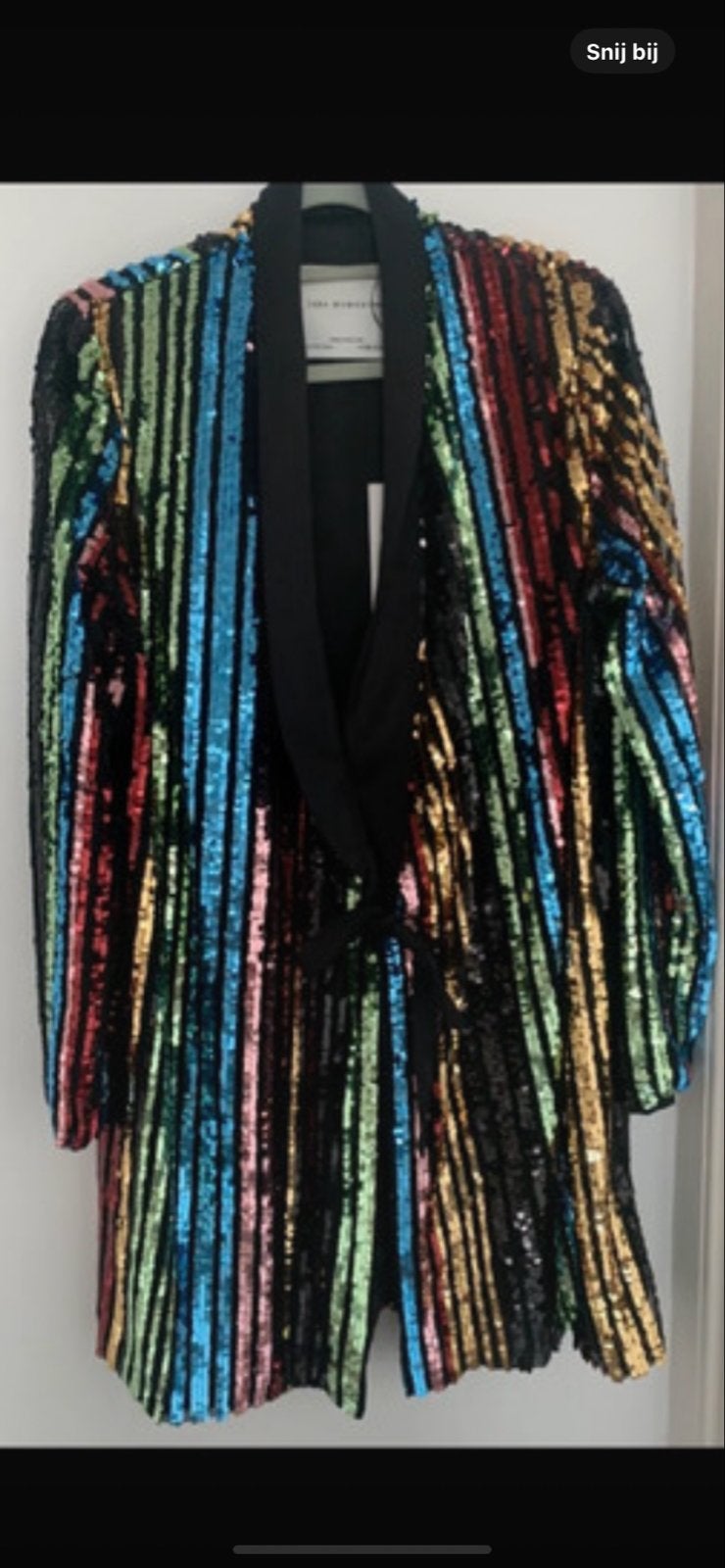 Zara regenboog pailletten jasje maat M, Maat 38/40 (M), Overige kleuren, Ophalen of Verzenden, Zo goed als nieuw