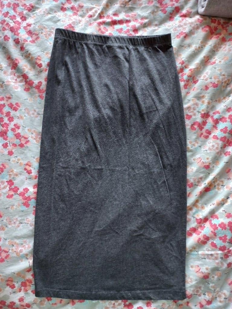 *NIEUW* Only donkergrijze lange rok, maat M., Maat 38/40 (M), Nieuw, Ophalen of Verzenden, Grijs