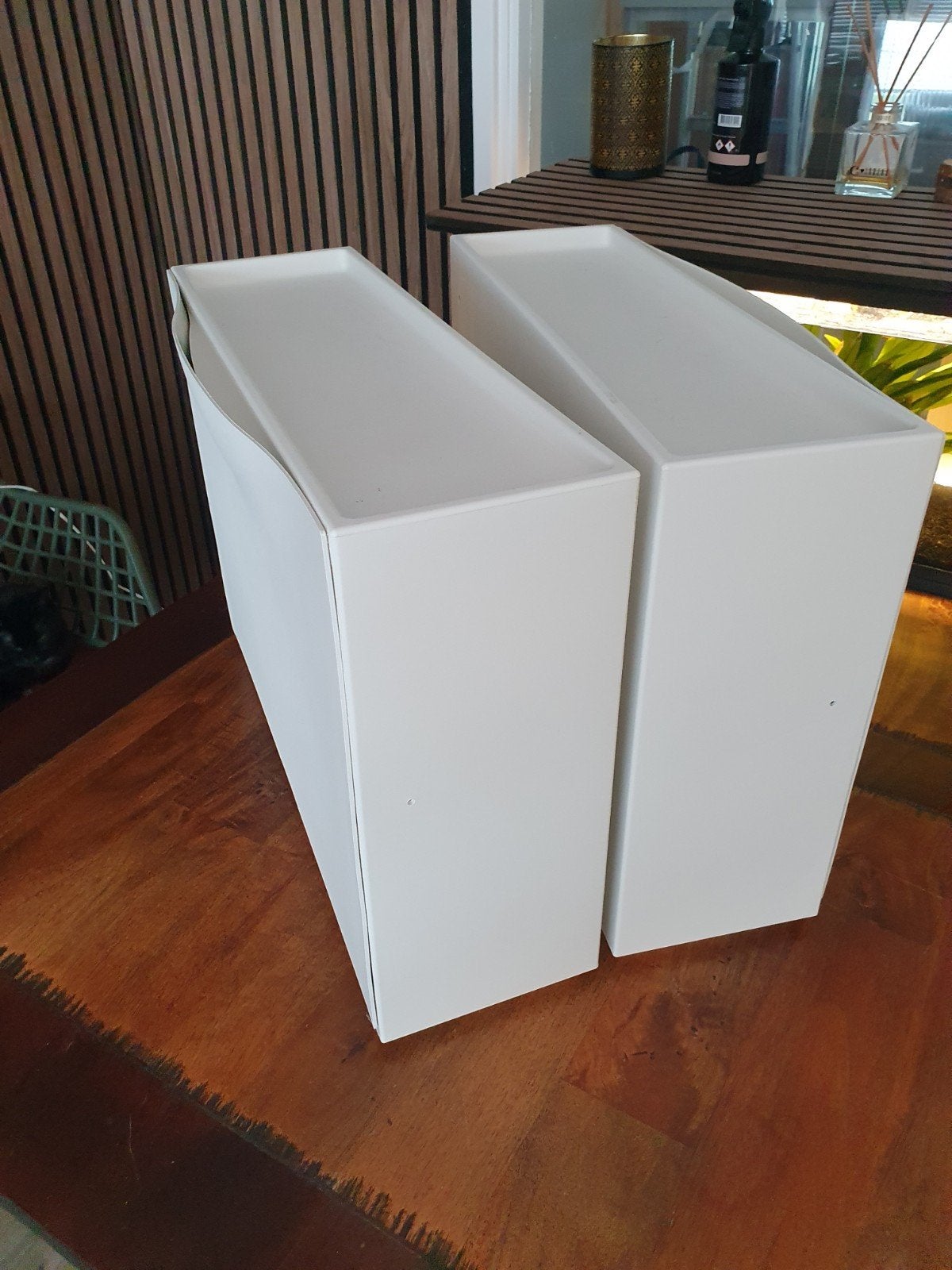 2x IKEA Klepbakken wit, gebruikt maar nog goed, Ophalen, Gebruikt