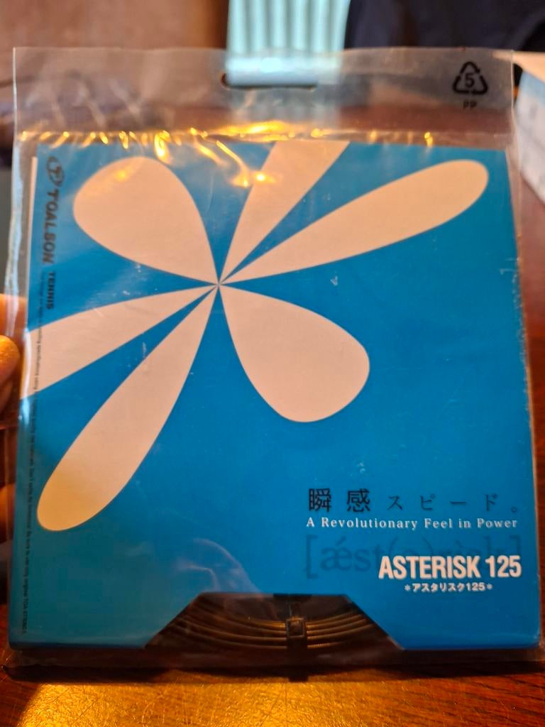 Toalson Asterisk 125 Tennis Snaar - Nieuw, Overige merken, Grip of Snaar, L00, Nieuw