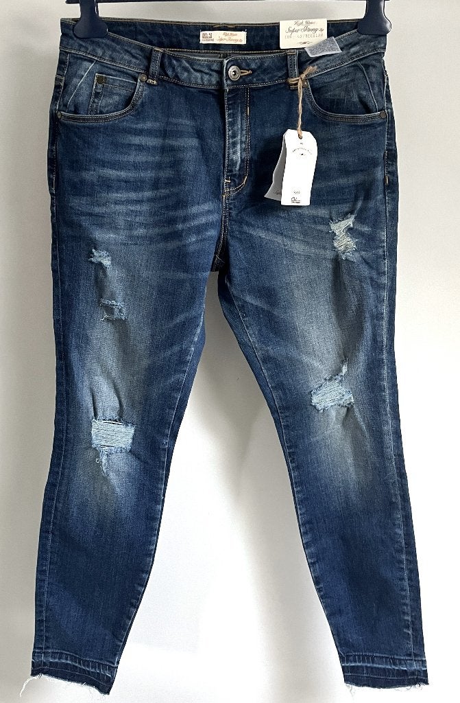 🌻Stoere skinny stretch jeans broek van Clockhouse 42, Maat 42/44 (L), Nieuw, Clockhouse, Lang