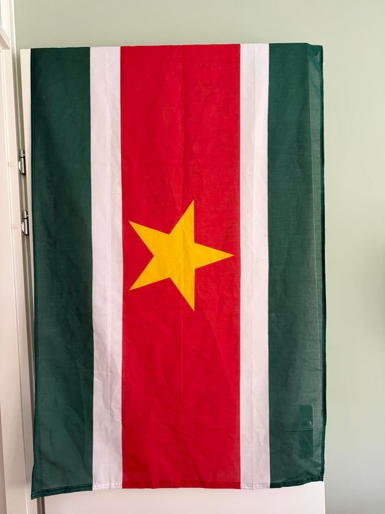Surinaamse vlag 152x93 cm, Ophalen