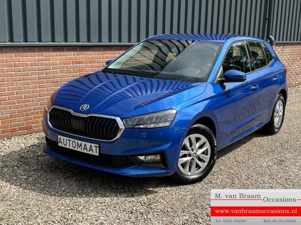 Skoda Fabia 1.0 TSI Business Edition Navigatie/Pdc/Virtual-C, Auto's, 1195 kg, Gebruikt, Parkeersensor, Blauw