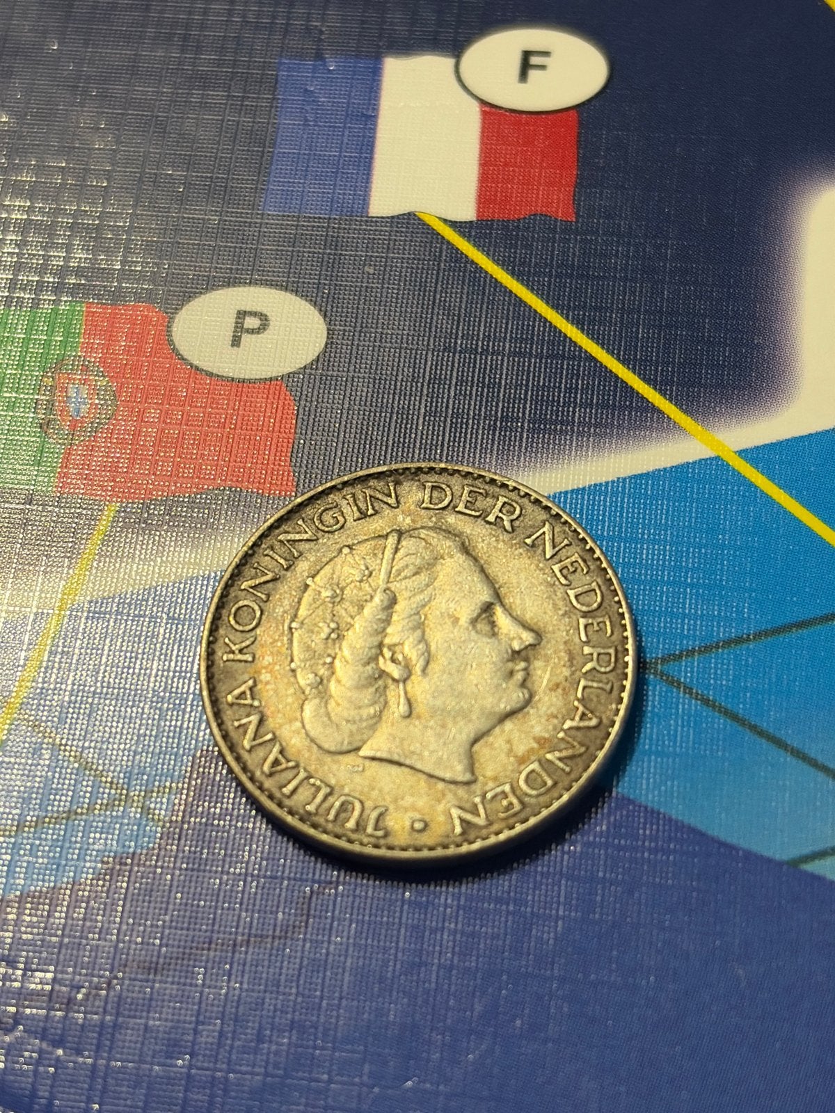 1 Gulden Koningin Juliana 1963, 1 gulden, Koningin Juliana, Zilver, Ophalen of Verzenden