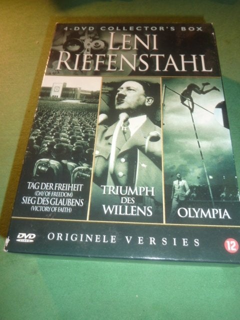 Leni Riefenstahl  4 dvd-box oa Triumph des Willens Olympia, Verzenden, Nederlands, Duits, Zo goed als nieuw