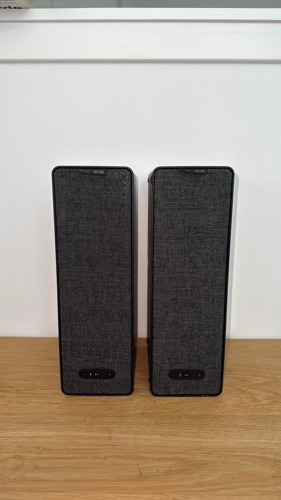 2x Sonos Ikea Symfonisk boekenplank speakers zwart, Audio, Tv en Foto, Luidsprekers, Ophalen of Verzenden, Zo goed als nieuw, Sonos