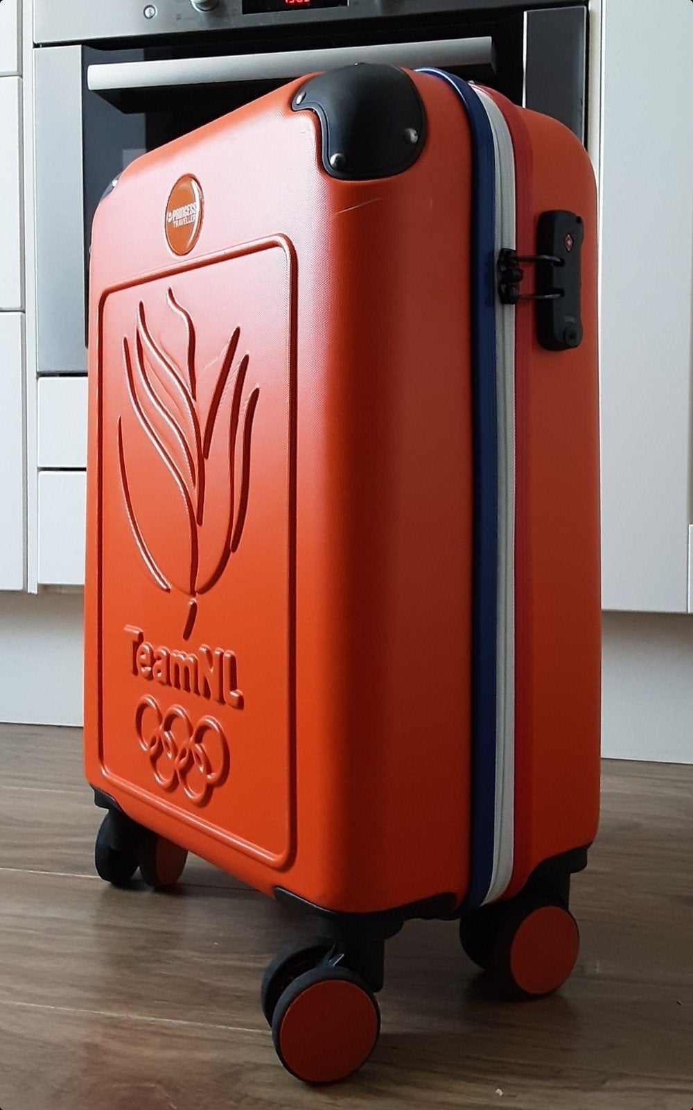 TeamNL Princess Handbagage rolkoffer Roltrolley TOPSTAAT, Ophalen of Verzenden, Zo goed als nieuw, Hard kunststof, Wieltjes