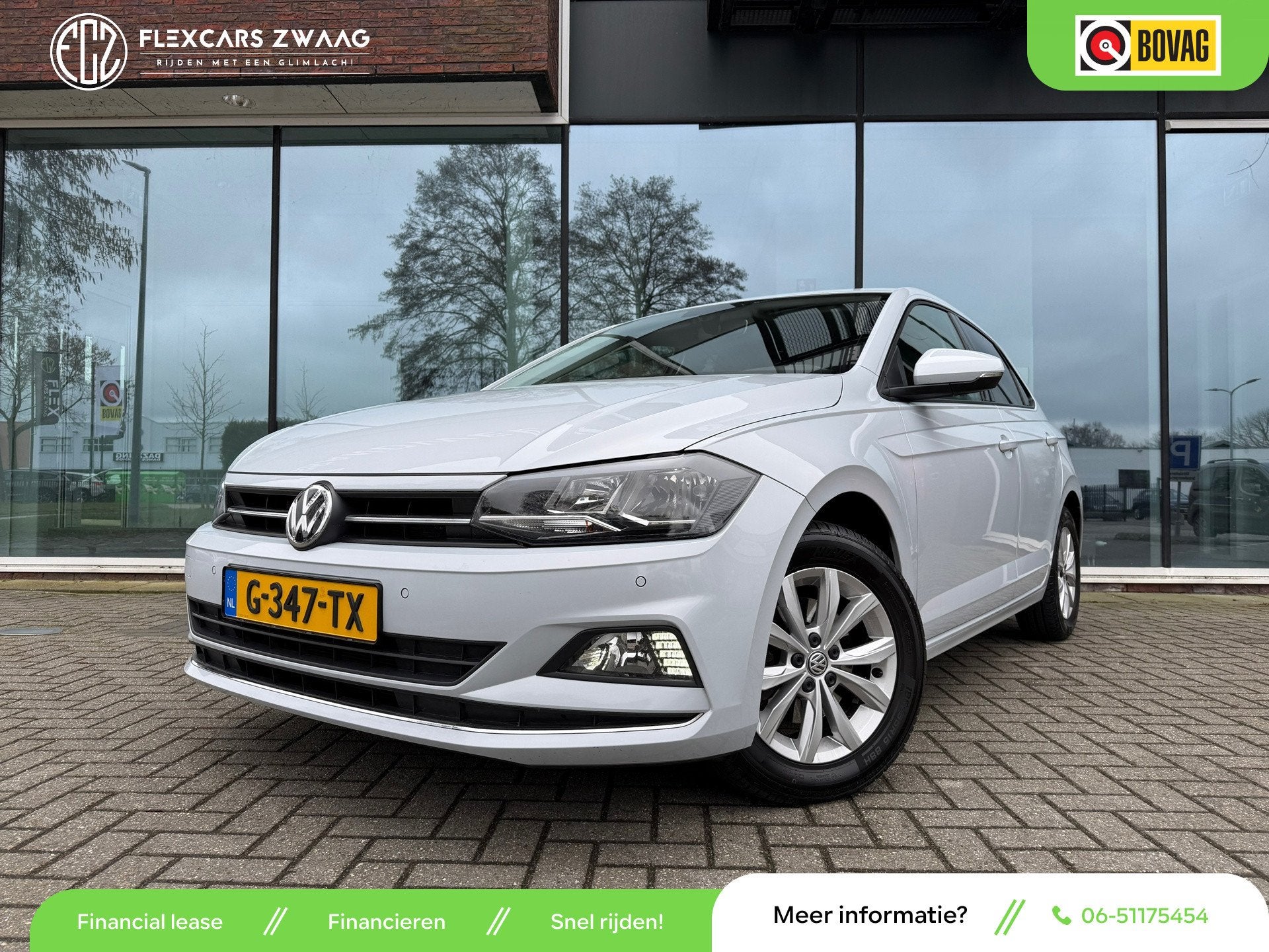 Volkswagen Polo 1.0 TSI 116pk Highline - Automaat - Navi - C, Auto's, Volkswagen, Gebruikt, 49 €/maand, Bedrijf, 3 cilinders