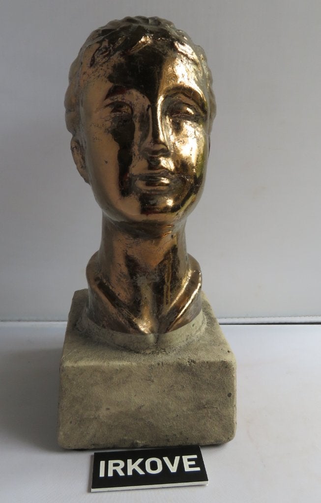 PROFIEL GOUDEN DAME * Mooi Beeld *, Antiek en Kunst, Ophalen of Verzenden, Handgemaakt, 20 - 50 cm, Steen of Keramiek