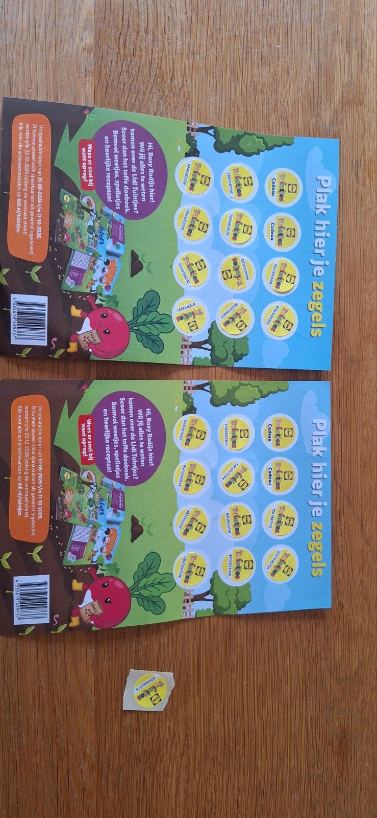 21 Lidl Tuintjes spaarzegels, Lidl, Ophalen