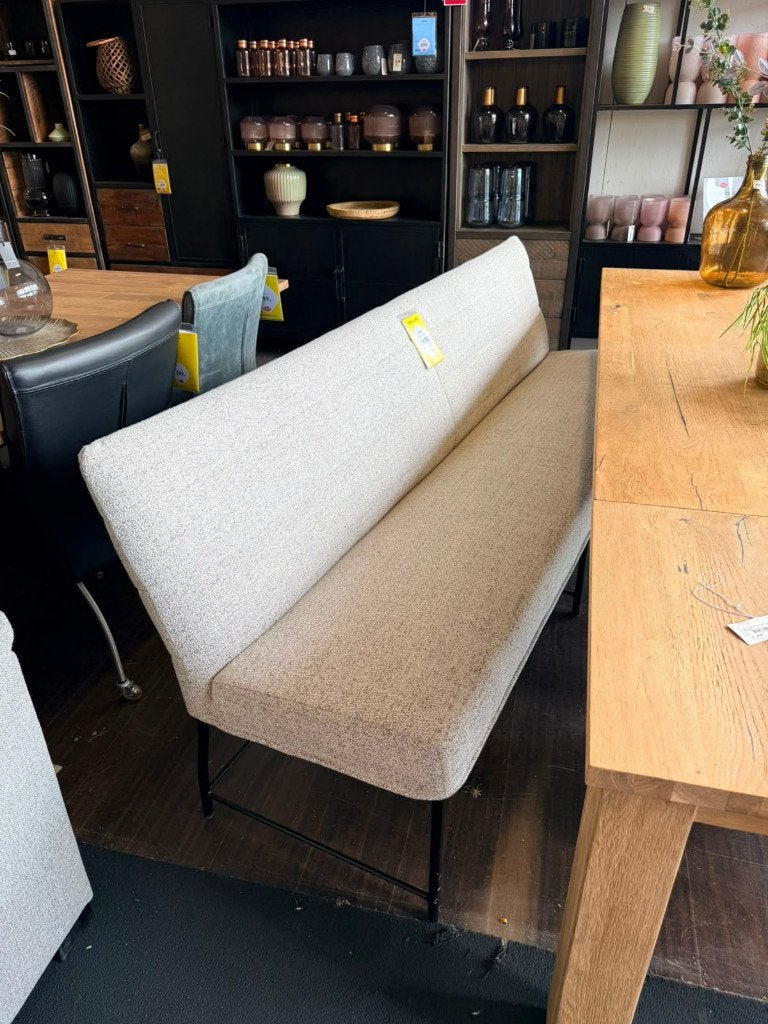 Eetbank + eetstoelen, Huis en Inrichting, Stoelen, Ophalen, Nieuw, Stof, Drie