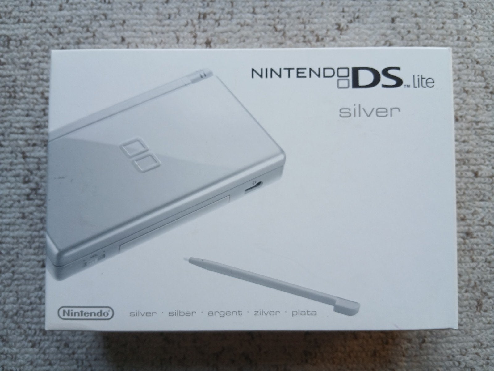 Nintendo DS Lite Silver BOX, Ophalen of Verzenden, Gebruikt, Zilver, DS Lite