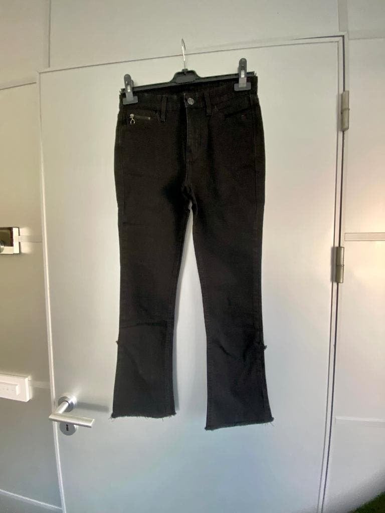 K138 nieuw: Mac maat 27=36=S jeans spijkerbroek broek zwart, Zwart, MAC, Nieuw, Ophalen of Verzenden