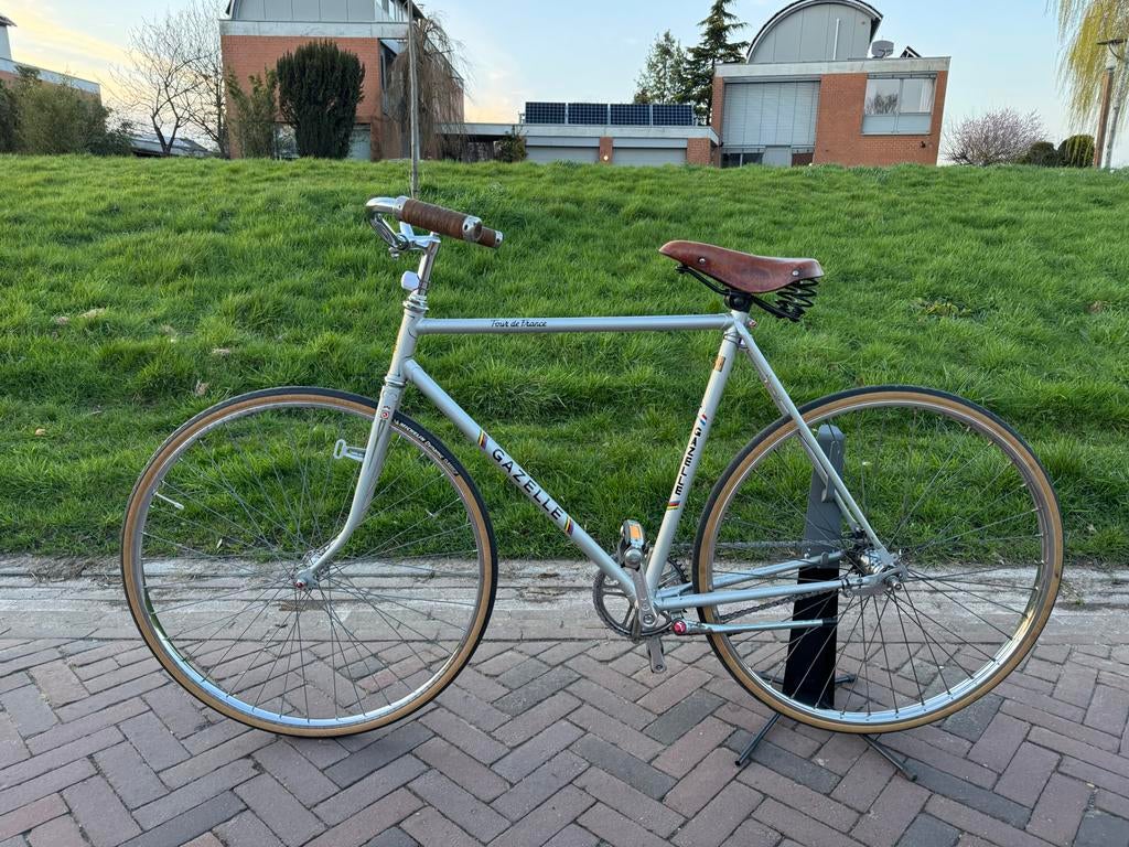 Gazelle Tour de France Single Speed, Fietsen en Brommers, Fietsen | Racefietsen, Minder dan 10 versnellingen, Gebruikt, Staal