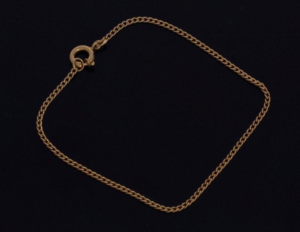 Gourmet schakel armband 18k goud jongens meisjes