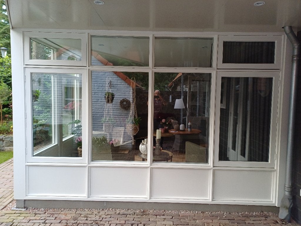 raamkozijn, Doe-het-zelf en Verbouw, Kozijnen en Schuifpuien, Ophalen, Zo goed als nieuw, 225 cm of meer, Hout