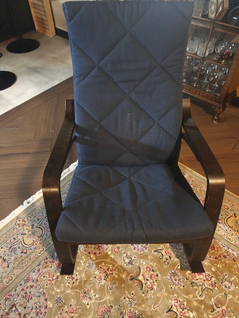 Poang rocking chair ikea, Ophalen, Gebruikt, Blauw, Eén