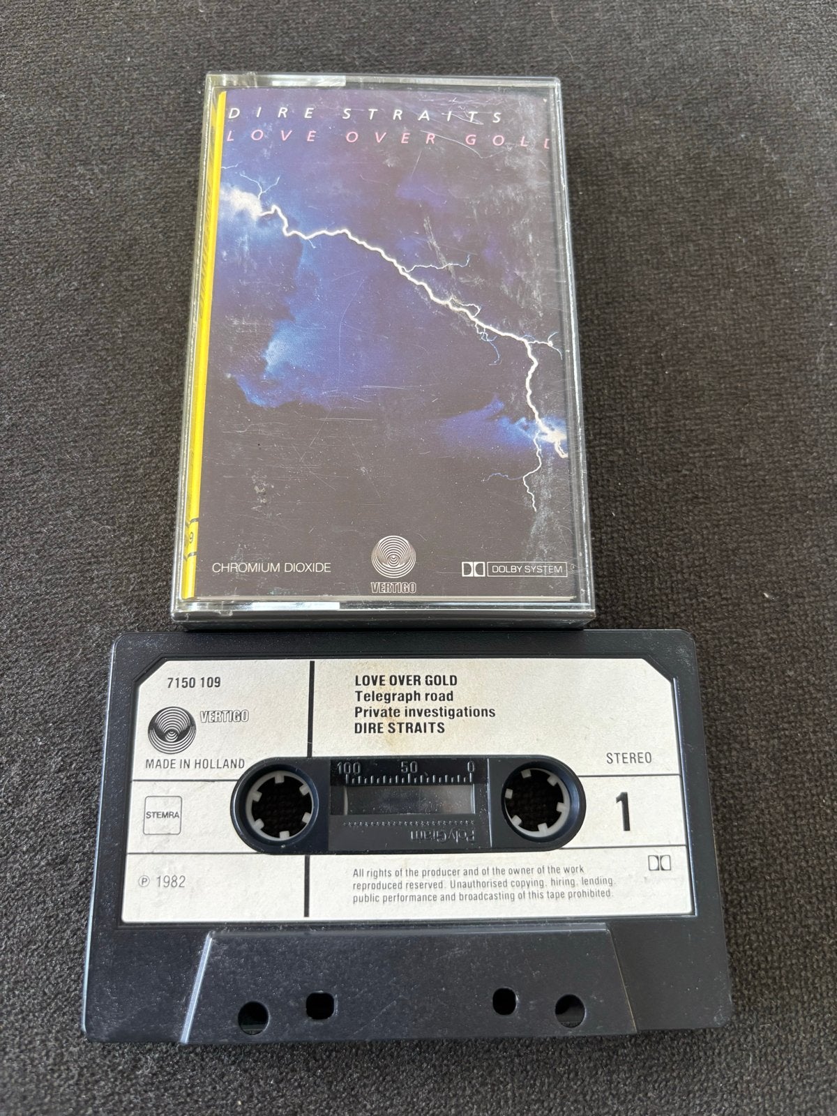 Dire Straits - Love Over Gold (Cassette), Cd's en Dvd's, Ophalen of Verzenden, Rock en Metal, 1 bandje, Origineel