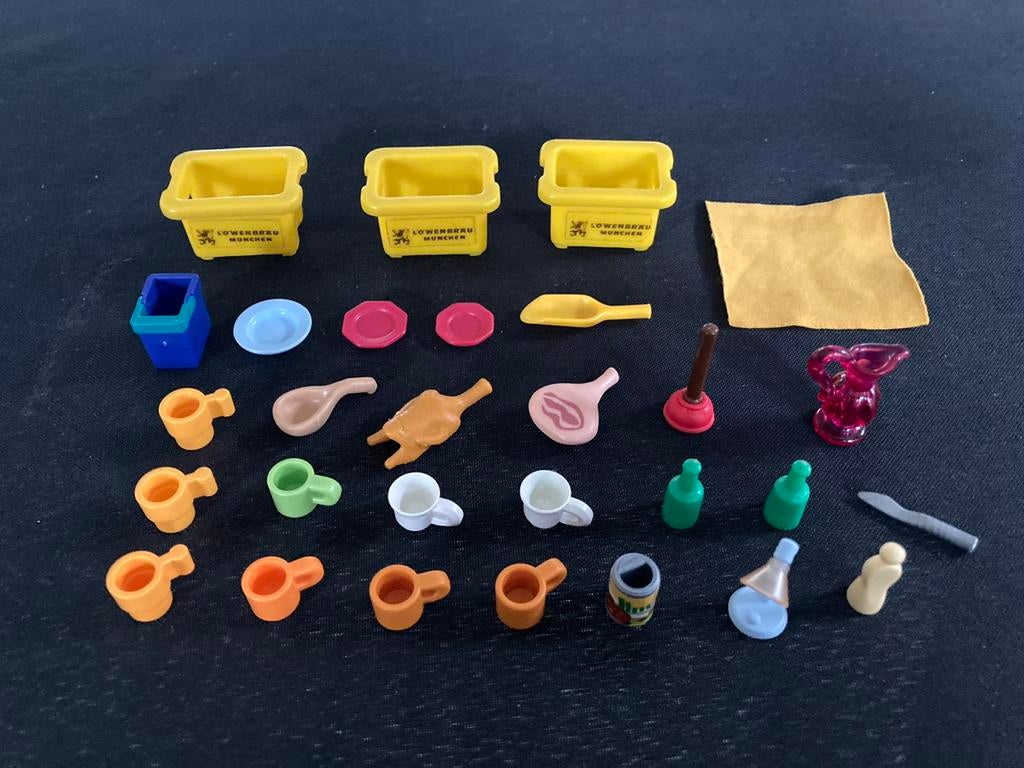 Playmobil kratten, flessen, kopjes…., Ophalen of Verzenden