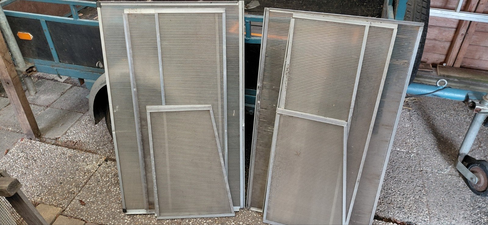 kweekkasje, Ophalen, Polycarbonaat, Aluminium