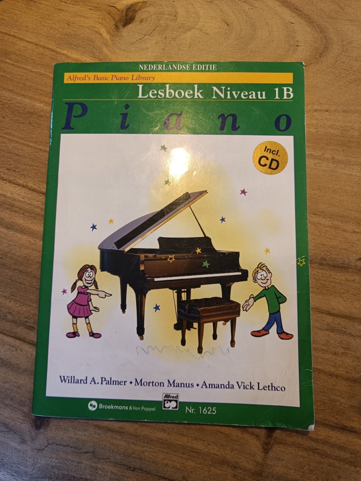 Alfred's Basic Piano Bibliotheek Lesboek Niveau 1B + CD, Gebruikt, Klassiek, Les of Cursus, Ophalen of Verzenden