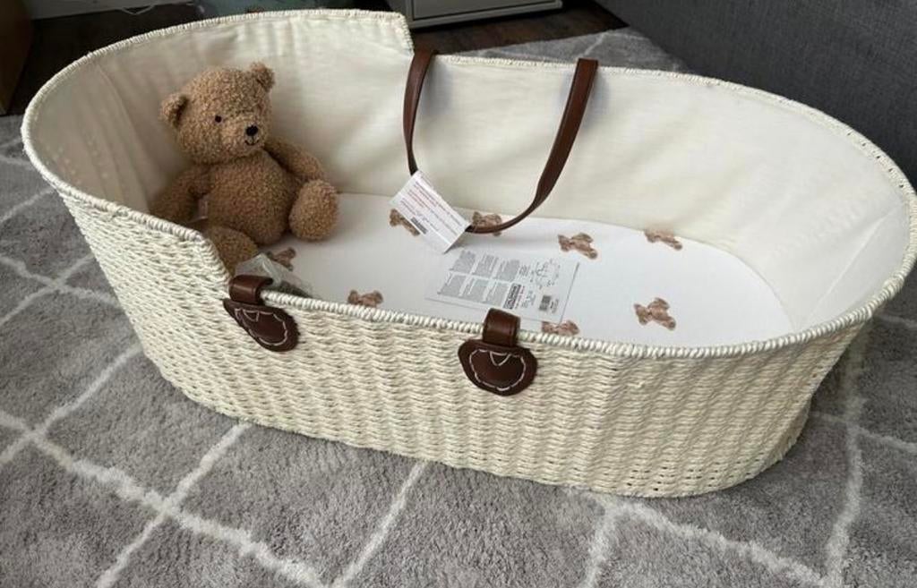 Childhome Moses Wieg met Standaard - Zo goed als nieuw, Kinderen en Baby's, Babywiegjes en Ledikanten, Ophalen of Verzenden, Zo goed als nieuw