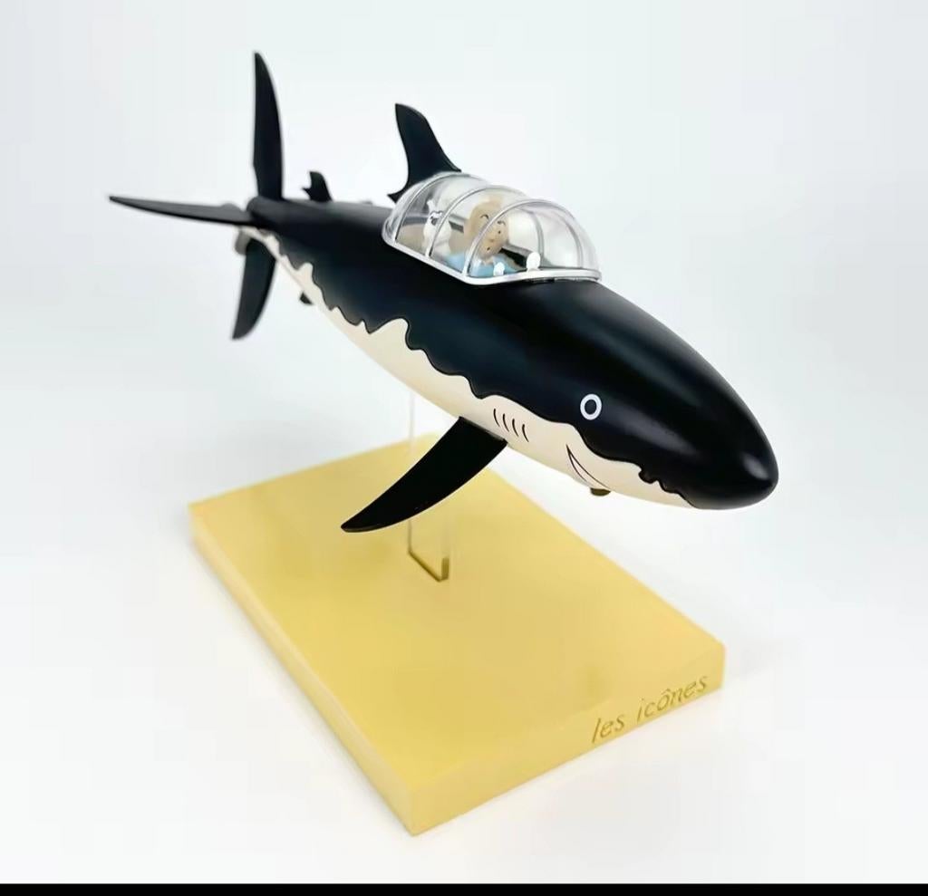 Kuifje shark submarine 26 cm tintin, Verzamelen, Stripfiguren, Ophalen of Verzenden, Kuifje, Zo goed als nieuw, Beeldje of Figuurtje