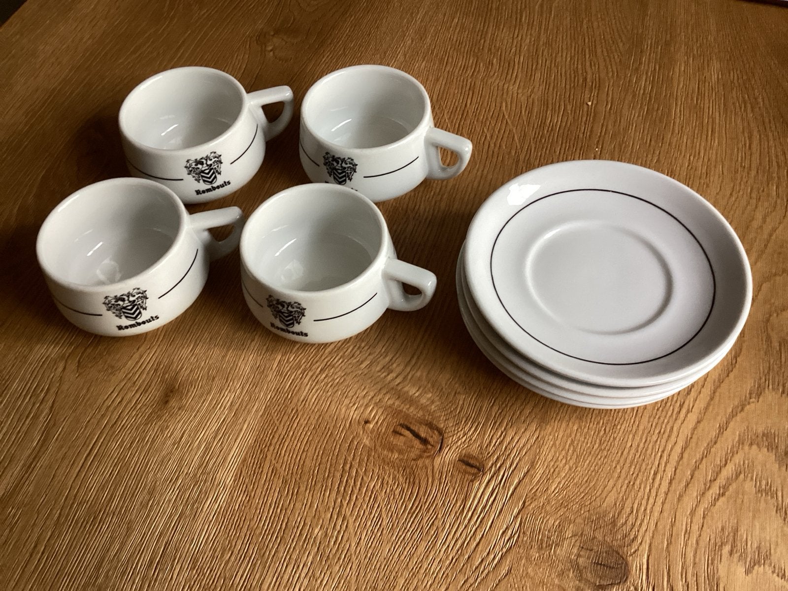 Rombouts koffiekopjes met schotels - Mosa, Ophalen of Verzenden