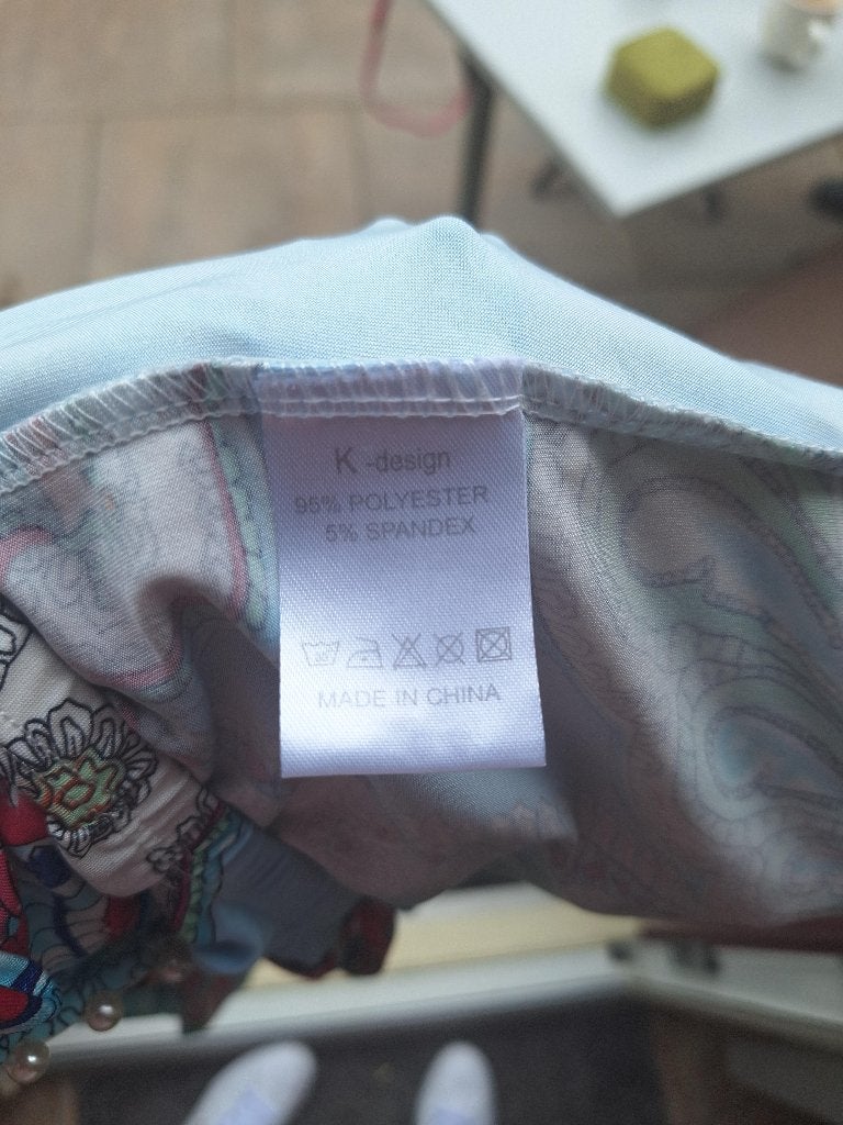 K-Design K design baby blauwe parel top L, K-design, Maat 42/44 (L), Zo goed als nieuw, Lange mouw