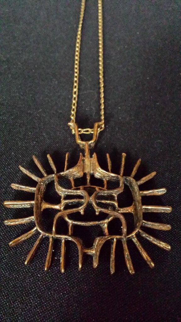 DESIGN Ketting AANHANGER > Studio Else & Paul NORWAY < 70's, Ophalen of Verzenden, Handgemaakt