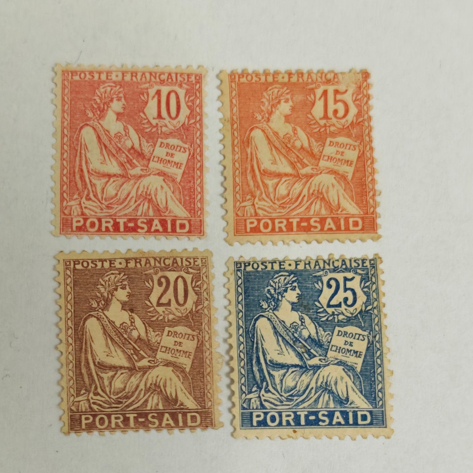 French post office in port said Egypt 1902, Ophalen of Verzenden, Voor 1920, Buiten Europa