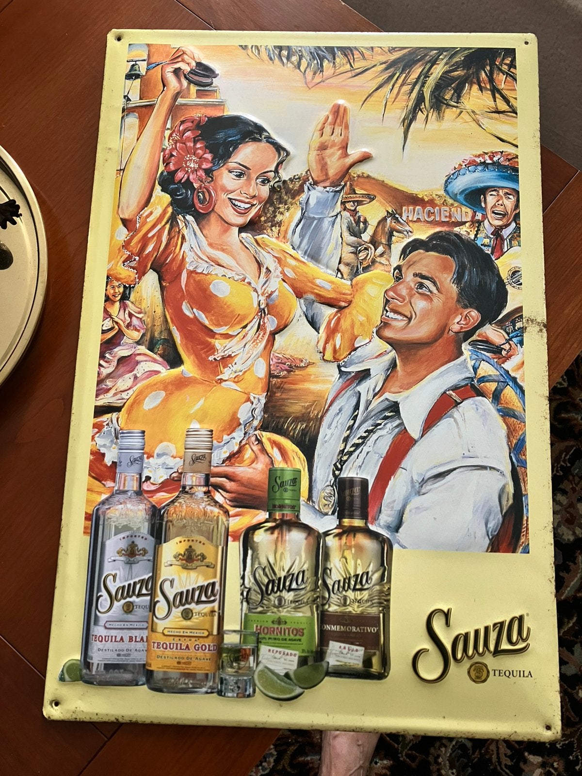 Orgineel groot  Sauza reclame bord, Verzamelen, Merken en Reclamevoorwerpen, Ophalen, Gebruikt, Gebruiksvoorwerp