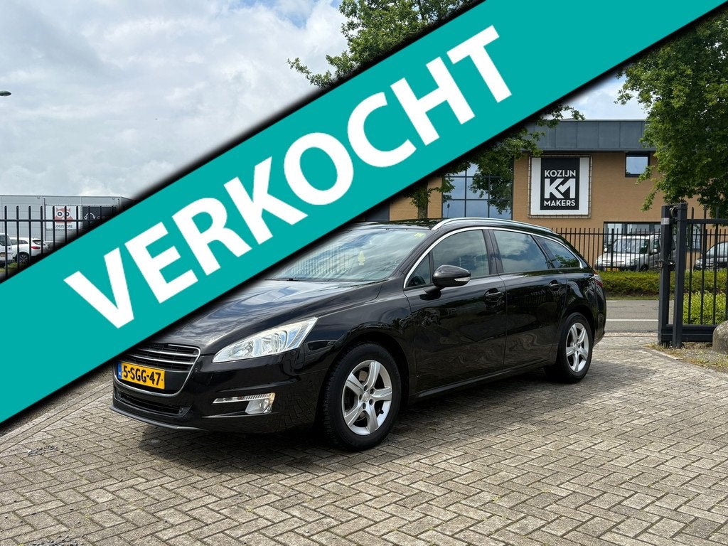 Peugeot 508 SW 1.6 Blue Lease Executive | Airco | Cruise | N, Auto's, Peugeot, Voorwielaandrijving, Stof, Gebruikt, Zwart