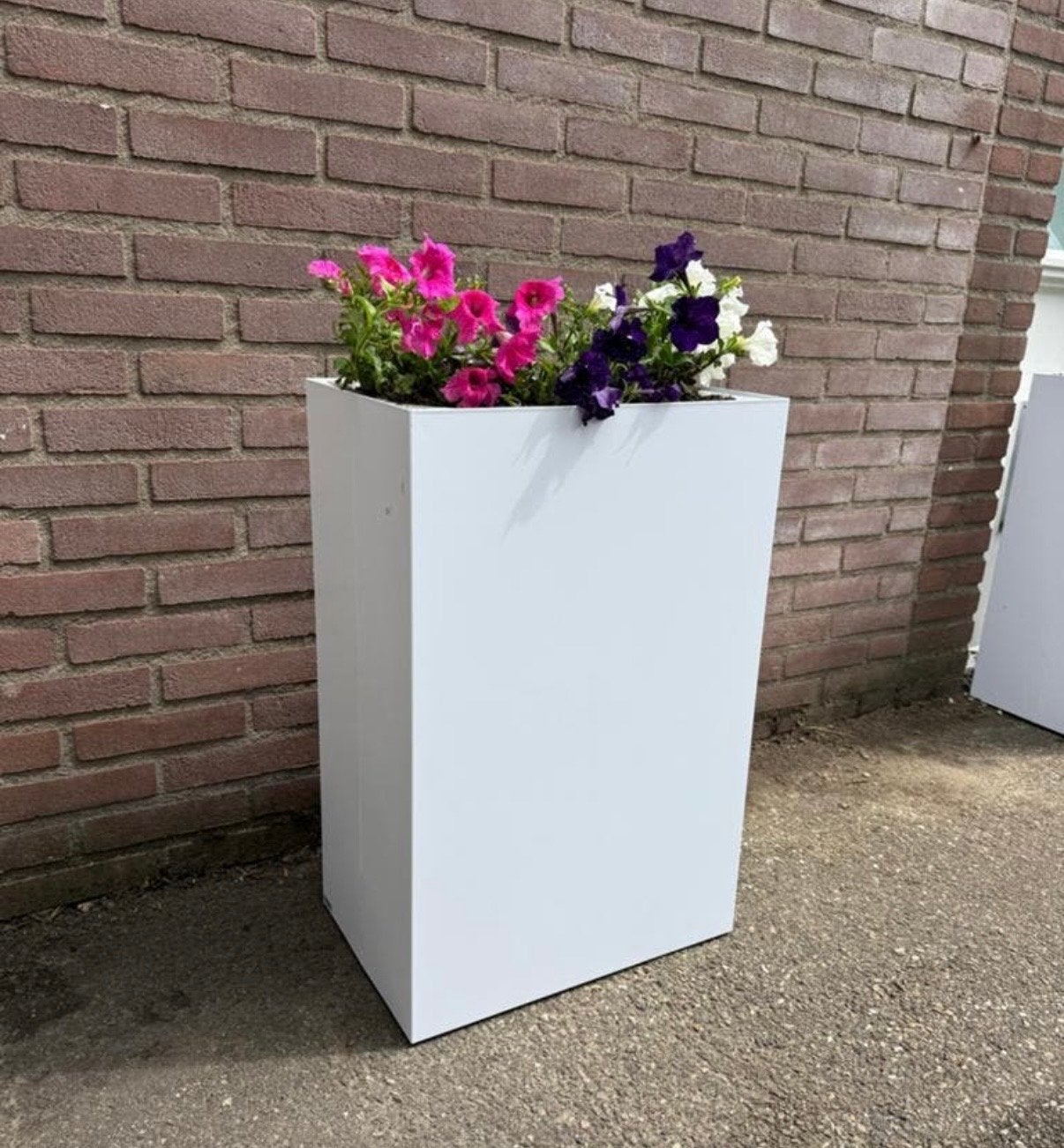 20x Moderne Witte Metalen Plantenbak - 70x30x45 cm, Ophalen, Nieuw, Binnen, Metaal