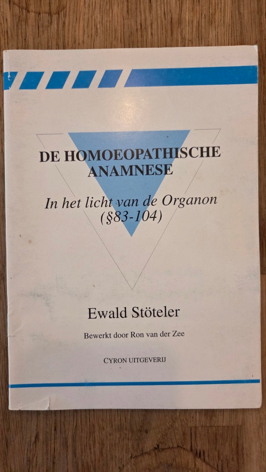 De Homoeopathische Anamnese - Ewald Stöteler, Boeken, Ophalen of Verzenden, Gelezen, Kruiden en Alternatief, Ewald Stöteler