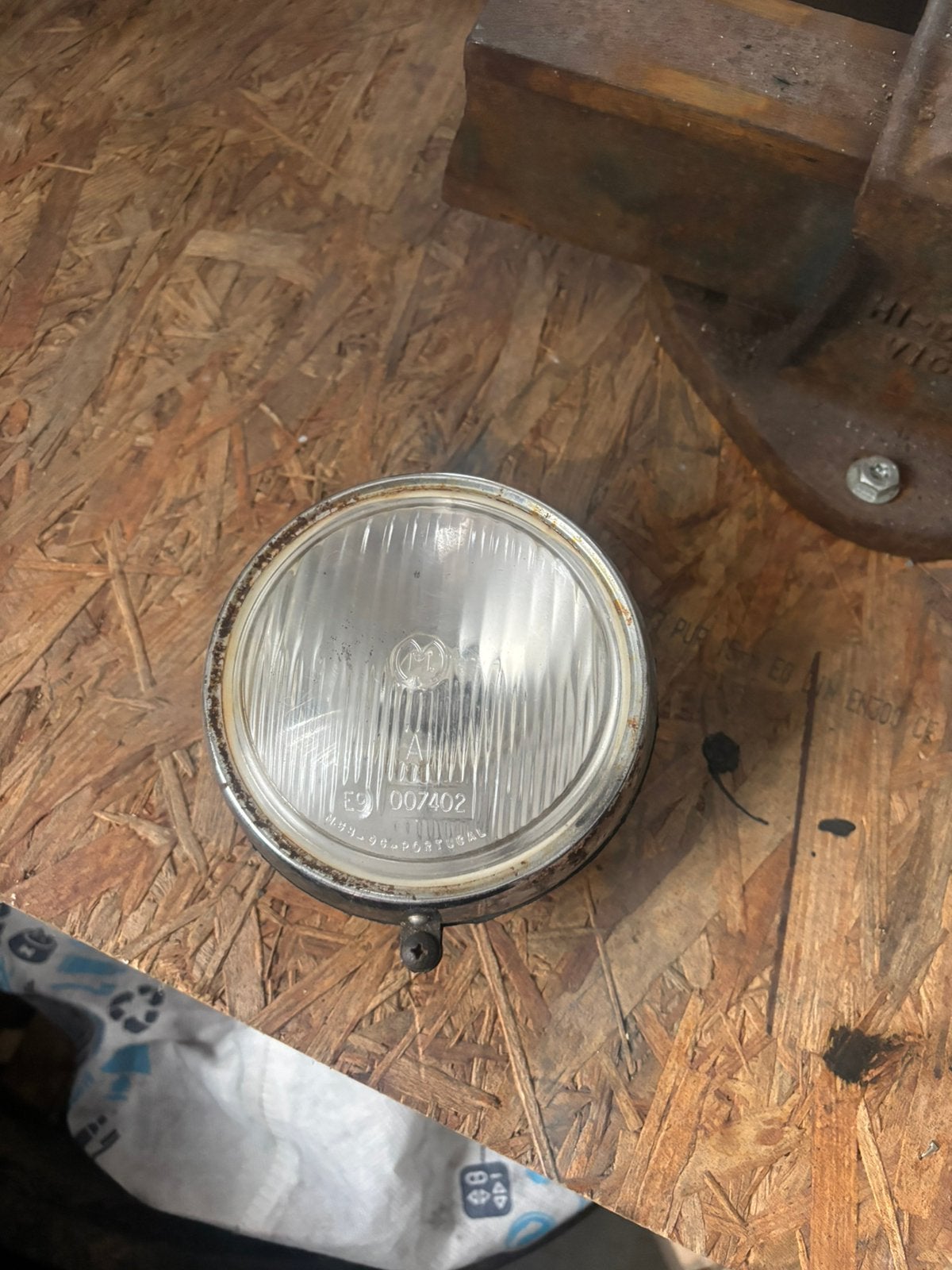 Koplamp rond tomos, Ophalen, Zo goed als nieuw, Koplamp