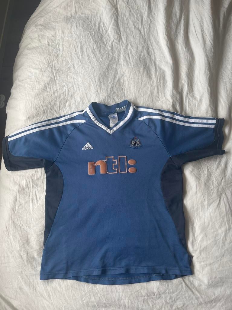 Newcastle United Retro shirt adidas maat 152, Maat XS of kleiner, Verzenden, Zo goed als nieuw, Shirt