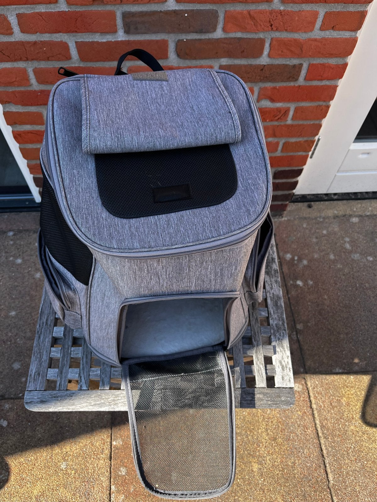 stevige huisdierenrugzak voor kat of kleine hond – tot 8 kg, Dieren en Toebehoren, Transportboxen, Ophalen of Verzenden, Zo goed als nieuw