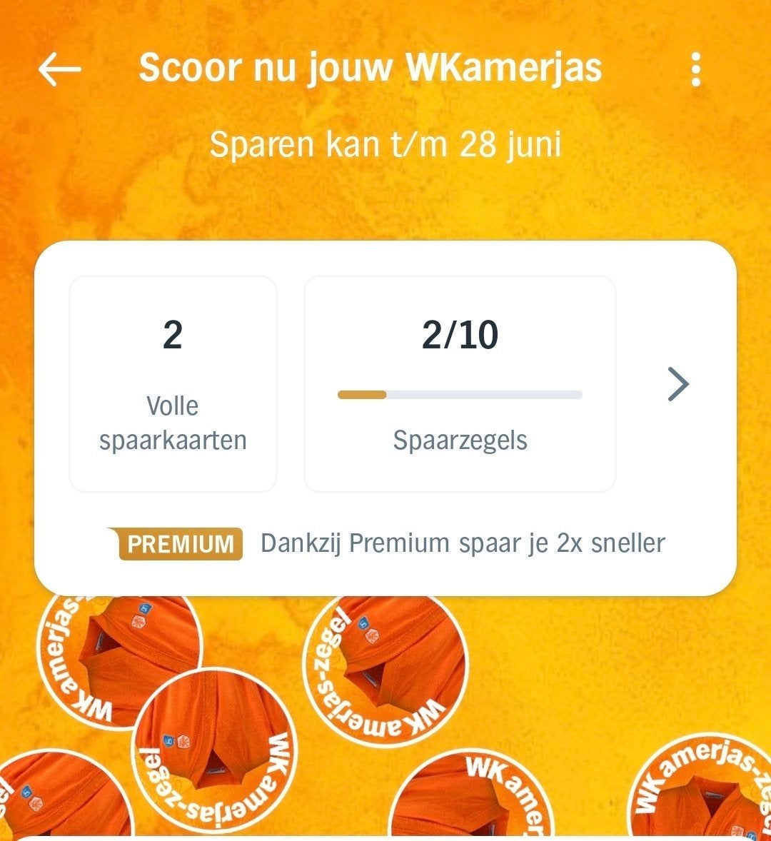 WKamerjas volle spaarkaart AH, Albert Heijn, Ophalen