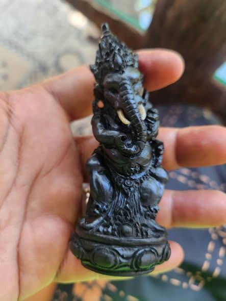 Handle Hulu Greep Kris Bali Seselet Ganesha Areng Hout HTA79, Verzenden