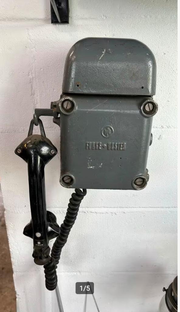 Funke Huster antieke  mijnbouwtelefoon  bunkertelefoon, Ophalen