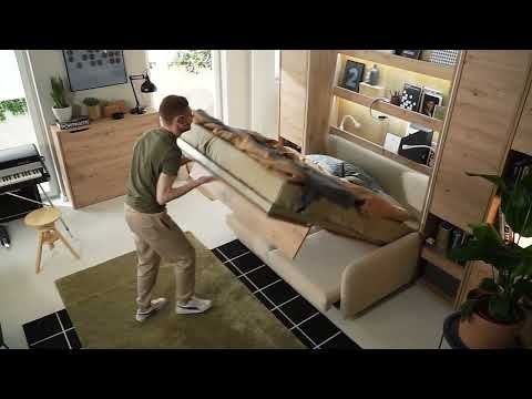 Concept bank (voor opklapbed verticaal 140 cm) - Grijs, Niet ingevuld, Niet ingevuld, Niet ingevuld