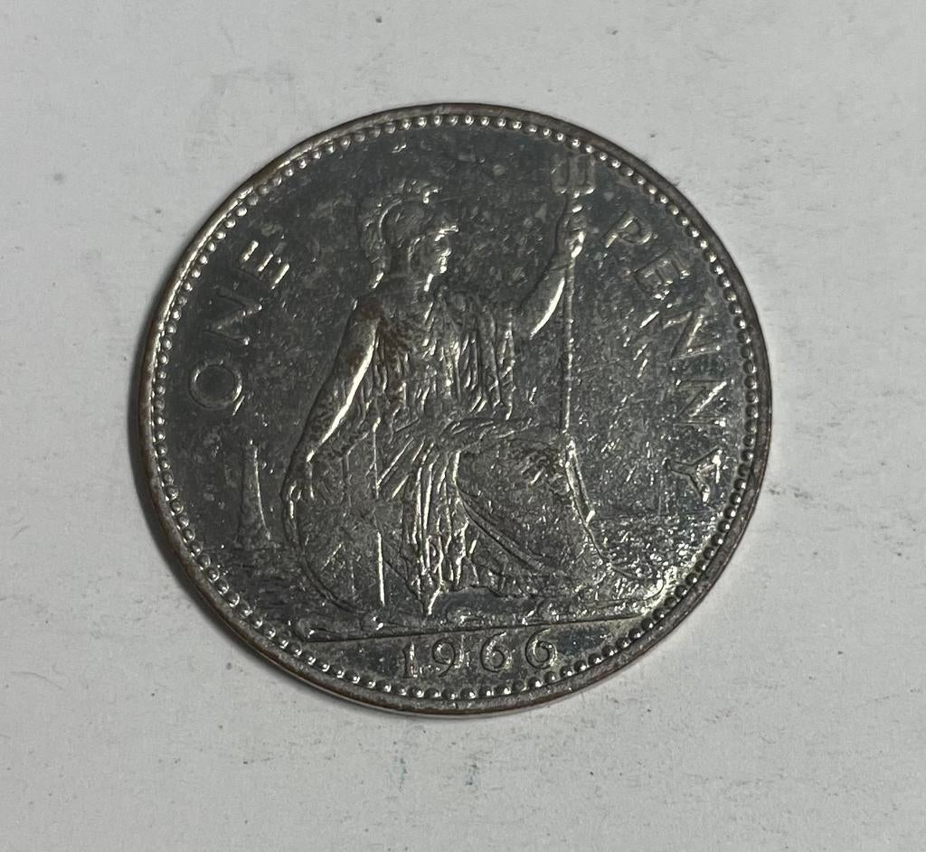 1 penny Engeland 1966, Postzegels en Munten, Munten | Europa | Niet-Euromunten, Ophalen of Verzenden, Overige landen
