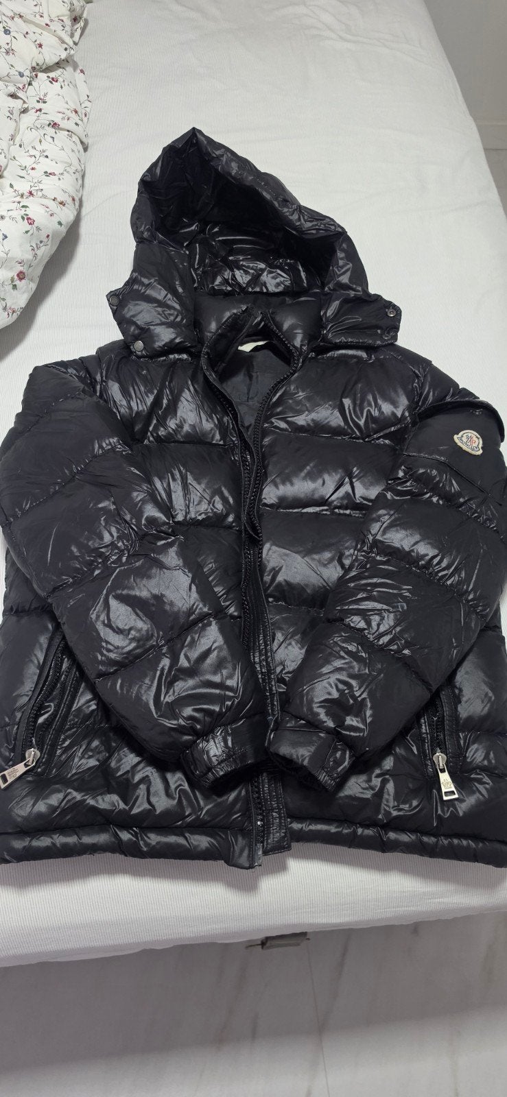 Moncler Puffer Jas Zwart Maat S, Moncler, Ophalen of Verzenden
