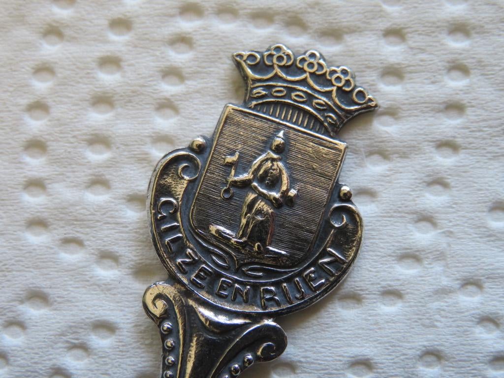 Verzilverd Lepeltje Wapen Gilze en Rijen, Overige materialen, Verzenden, Verzilverd, Zo goed als nieuw