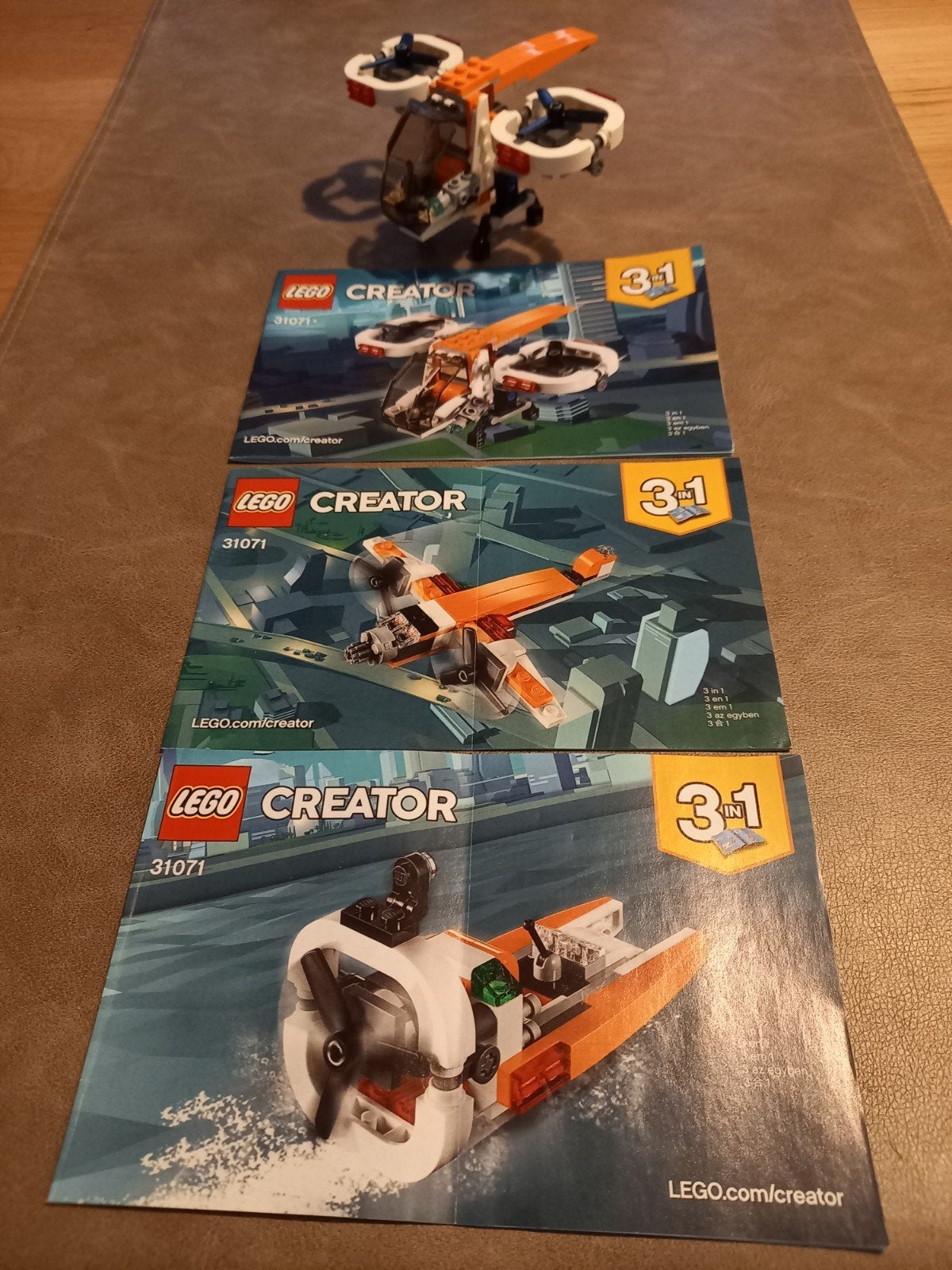 Lego Creator 31071 - Drone/Vliegtuig/Hovercraft (3-in-1), Gebruikt, Lego, Compleet, Ophalen of Verzenden