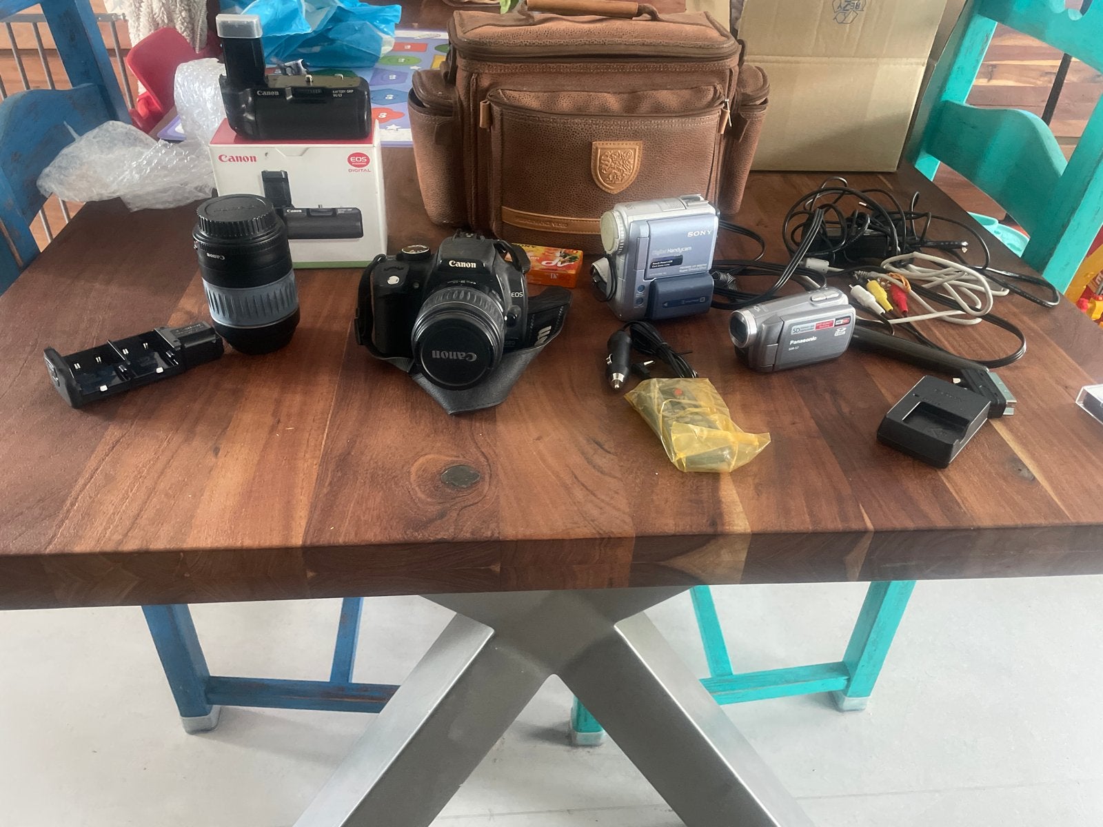 Canon EOS 350D, Sony Camcorder, Panasonic Camcorder, Gebruikt, Spiegelreflex, Canon, Ophalen of Verzenden