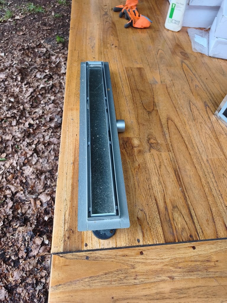 Inbouw douche goot / drain., Ophalen, Nieuw, Rvs, Douche