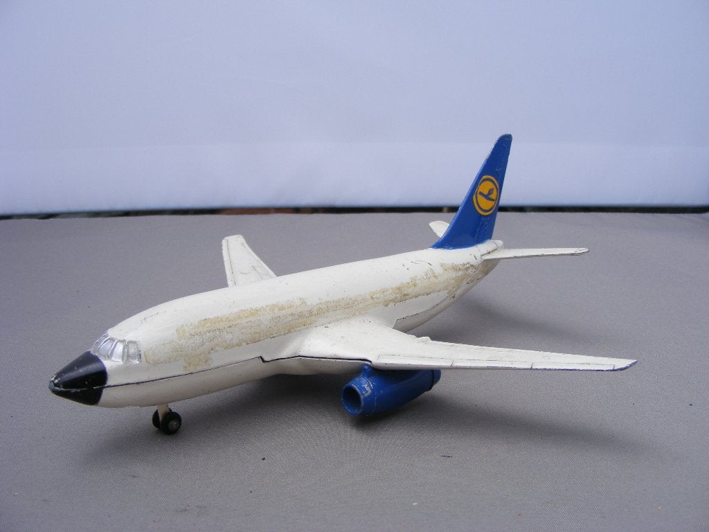 Vliegtuig boeing 737 dinky toys 717 lufthansa incompleet, Ophalen of Verzenden, Gebruikt, Overige typen